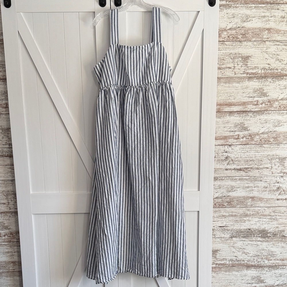 UpWest Blue and White Striped dress